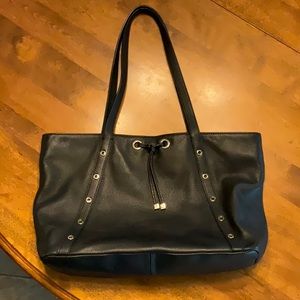 Talbots black leather bag